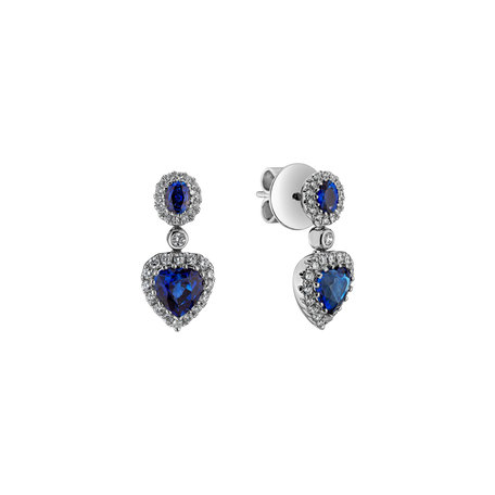 Diamond earrings and Sapphire Lavish Amour