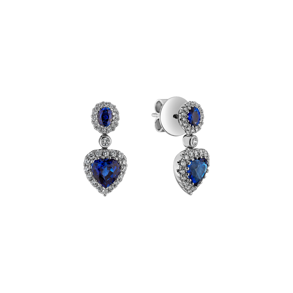 Diamond earrings and Sapphire Lavish Amour