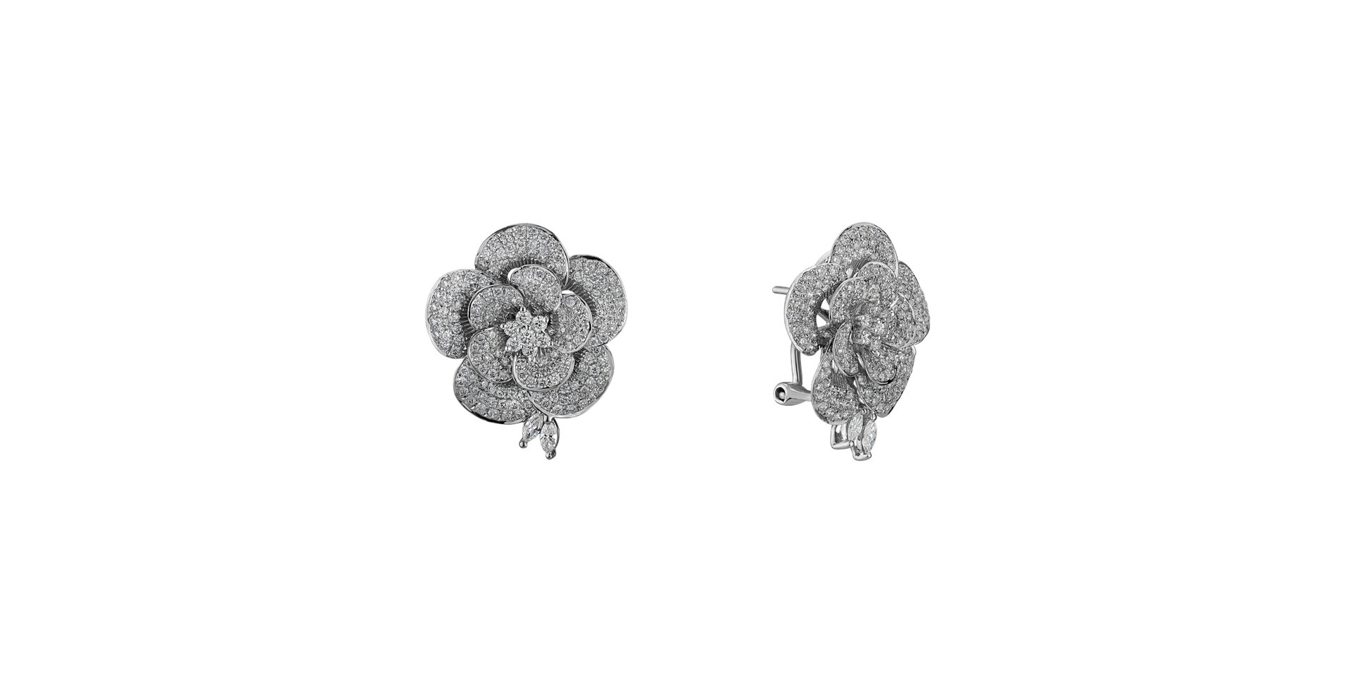 Diamond earrings Camellia Treasure