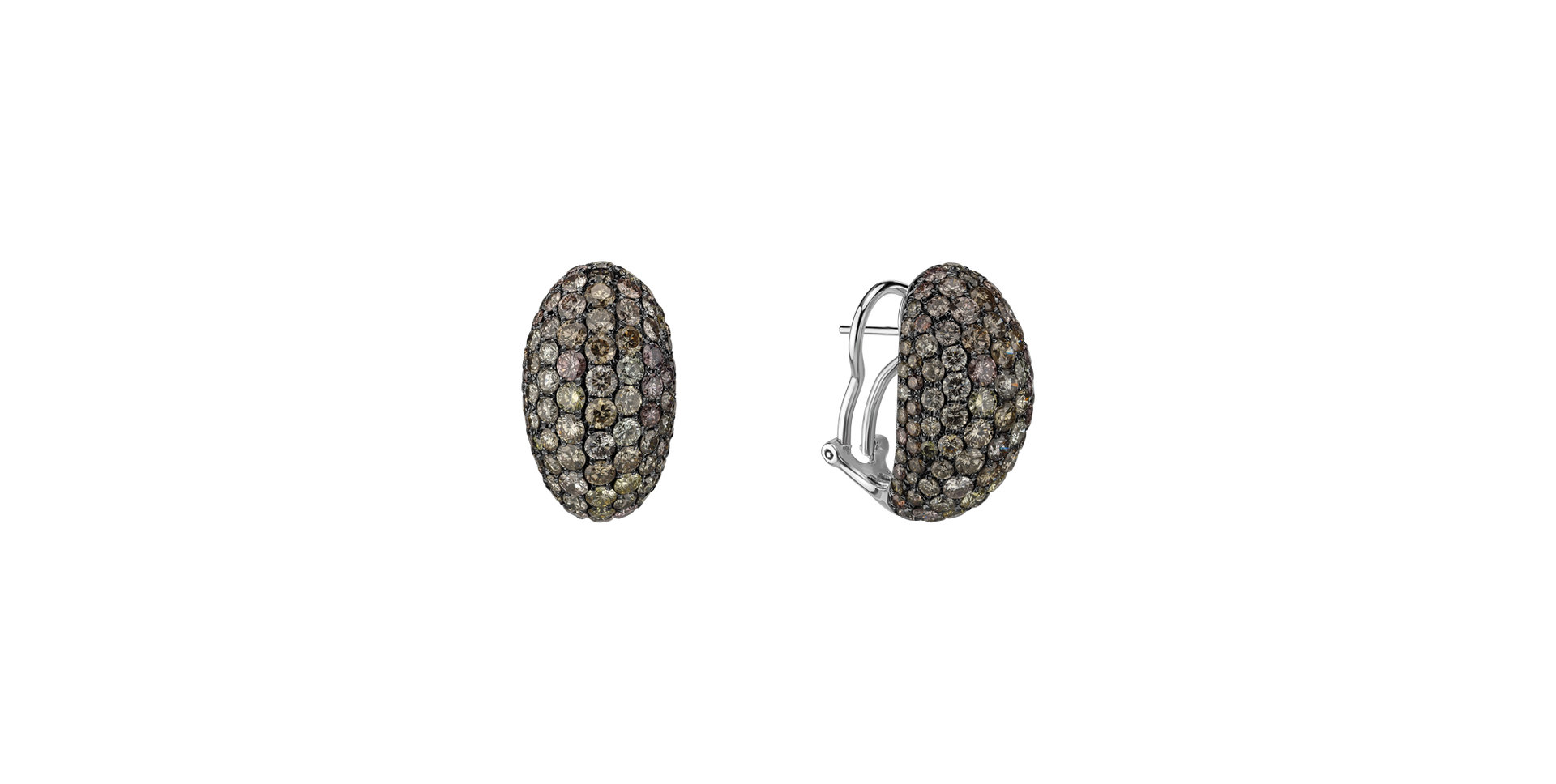 Earrings with brown diamonds Angel Symphony