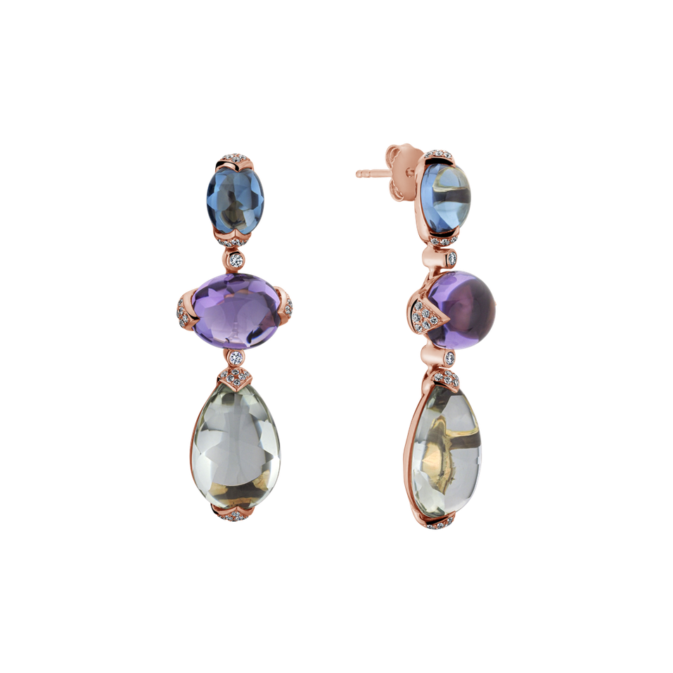 Diamond earrings and gemstones Heaven Glam