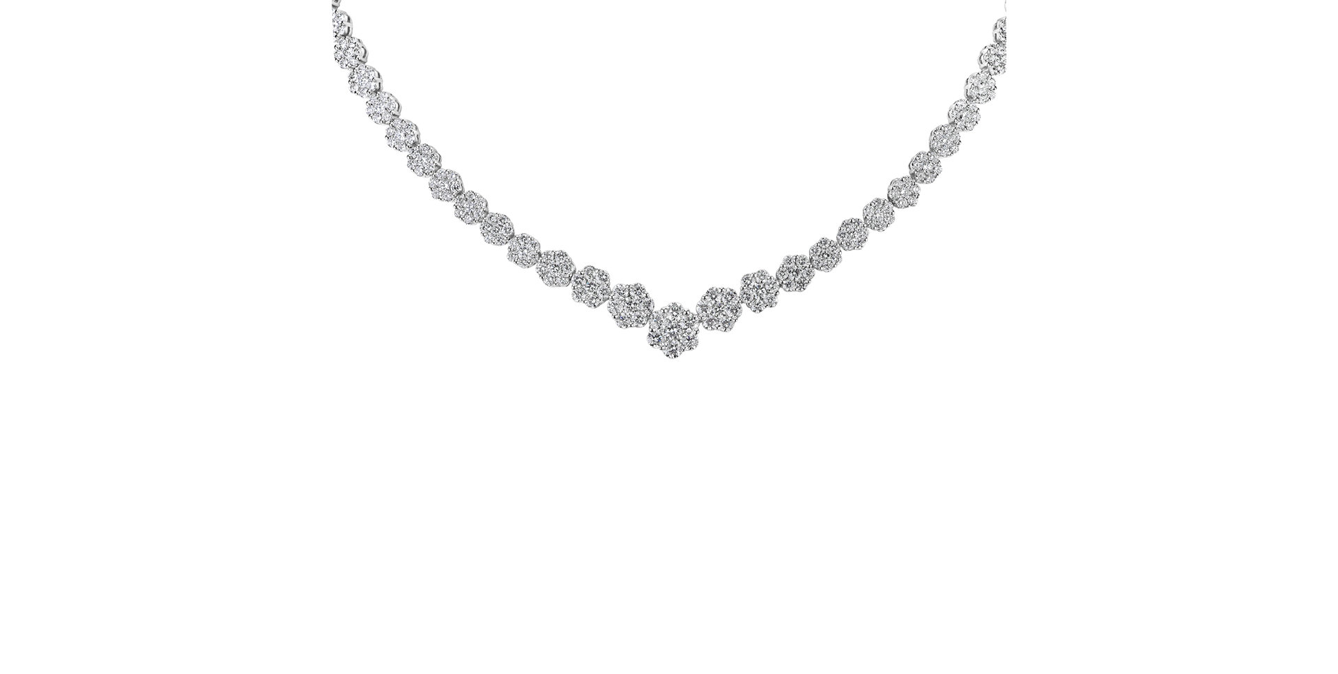 Necklace with white diamonds Lacroix