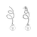 Diamond earrings with Pearl Spiral Ocean3