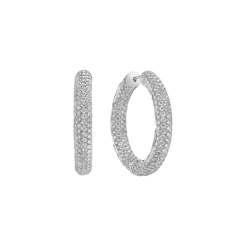 Diamond earrings Sparkling Circle