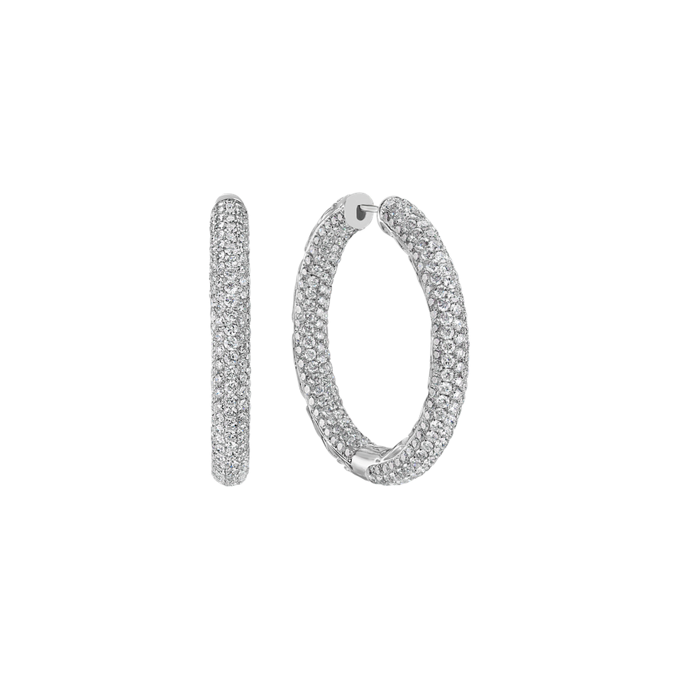 Diamond earrings Sparkling Circle