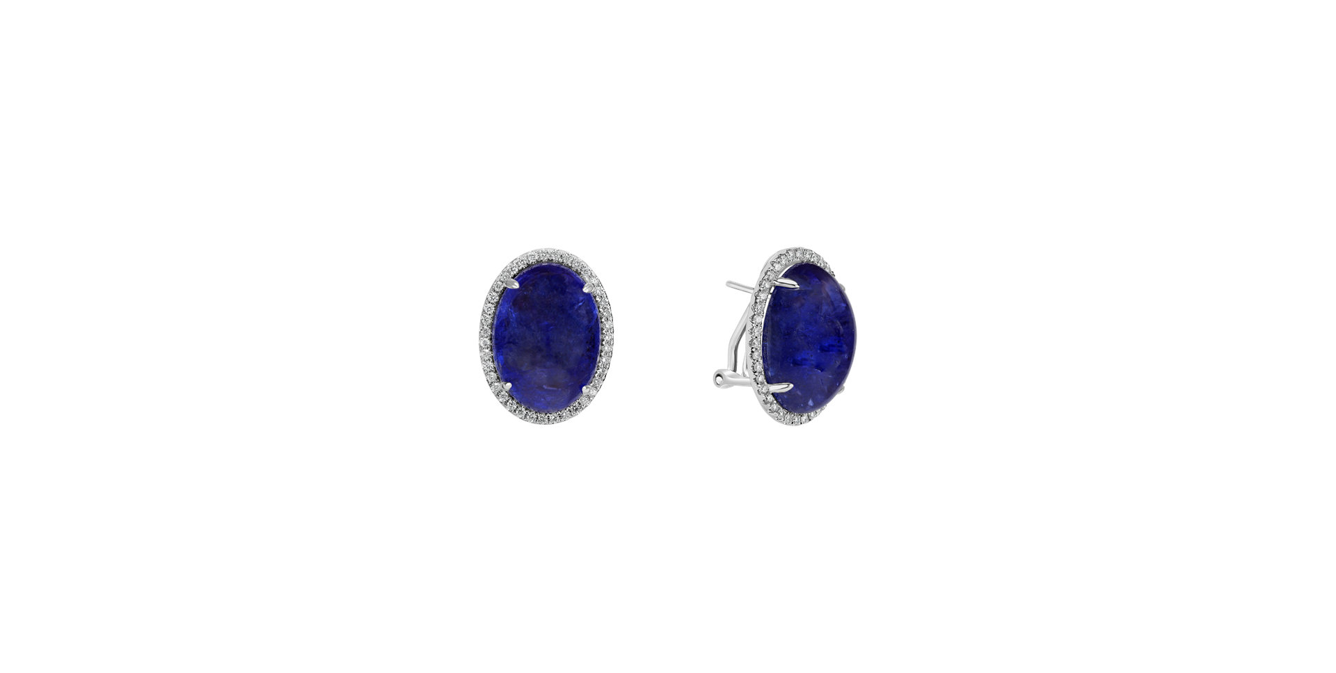 Diamond earrings with Tanzanite Mephisto Miracle