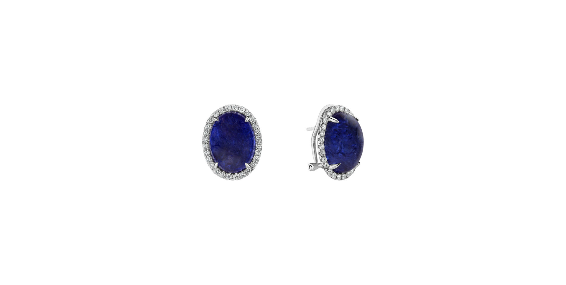 Diamond earrings with Tanzanite Mephisto Treasure