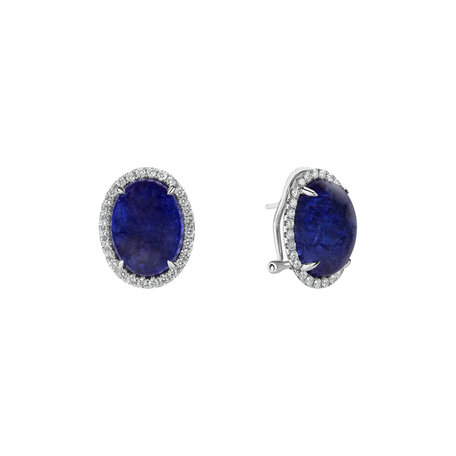 Diamond earrings with Tanzanite Mephisto Treasure