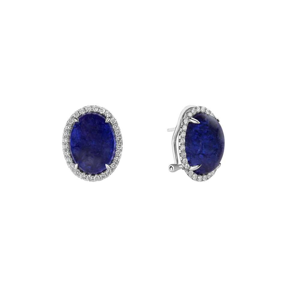 Diamond earrings with Tanzanite Mephisto Treasure