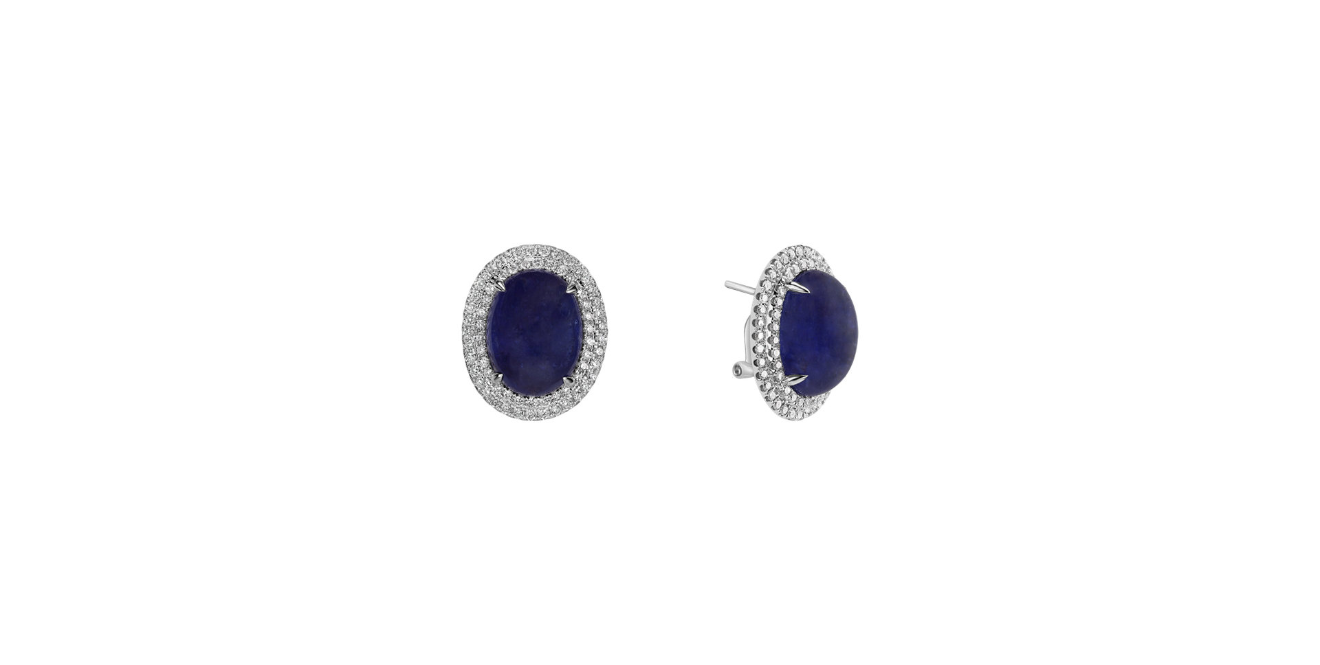 Diamond earrings with Tanzanite Mephisto Passion