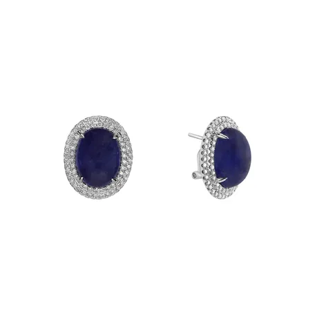 Diamond earrings with Tanzanite Mephisto Passion