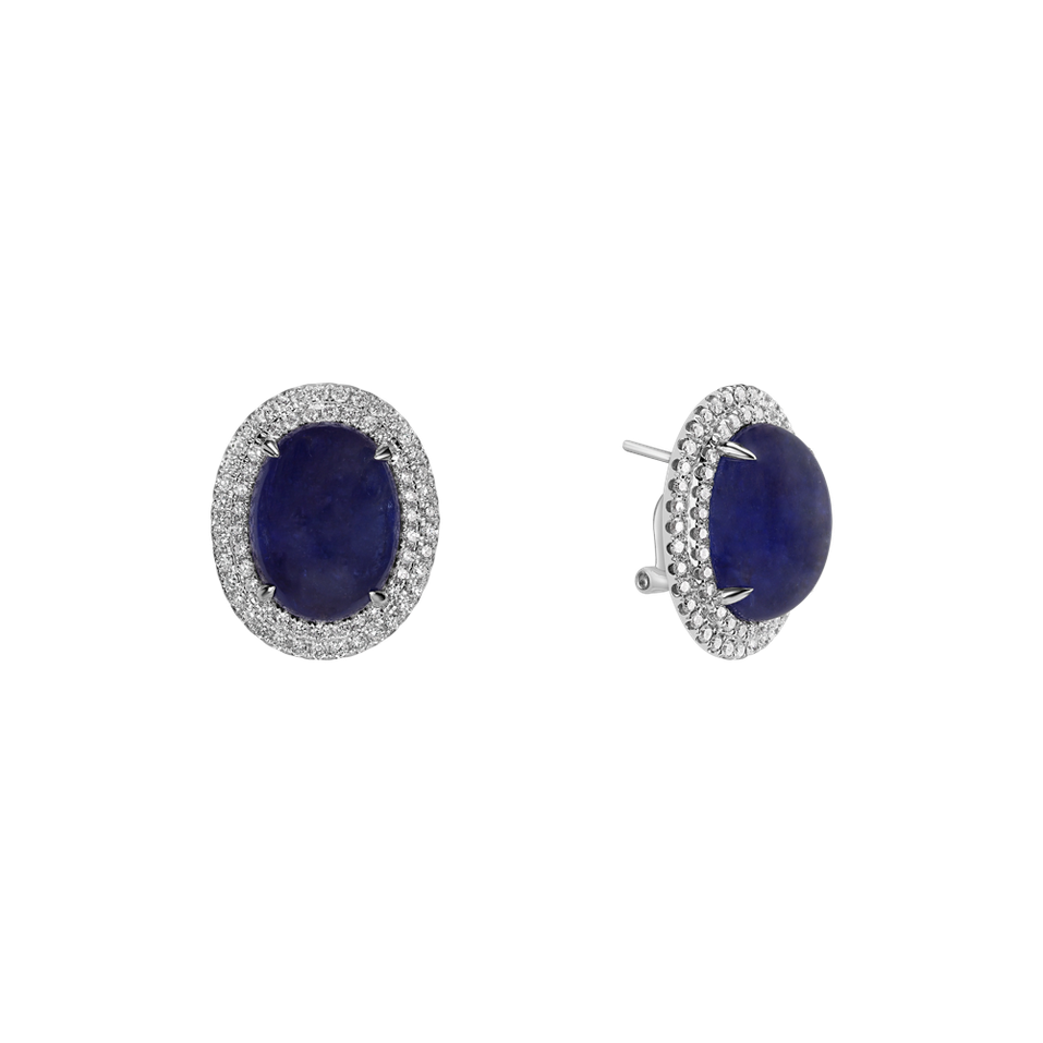 Diamond earrings with Tanzanite Mephisto Passion
