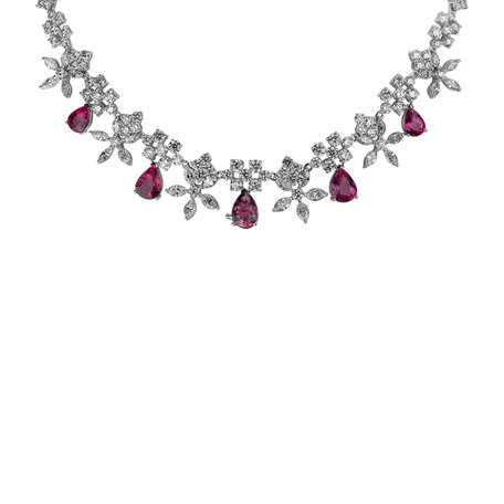 Diamond necklace with Tourmalíne Paradise Queen