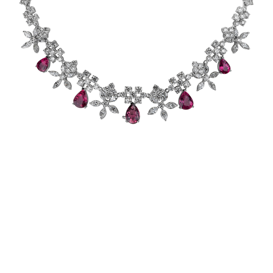 Diamond necklace with Tourmalíne Paradise Queen