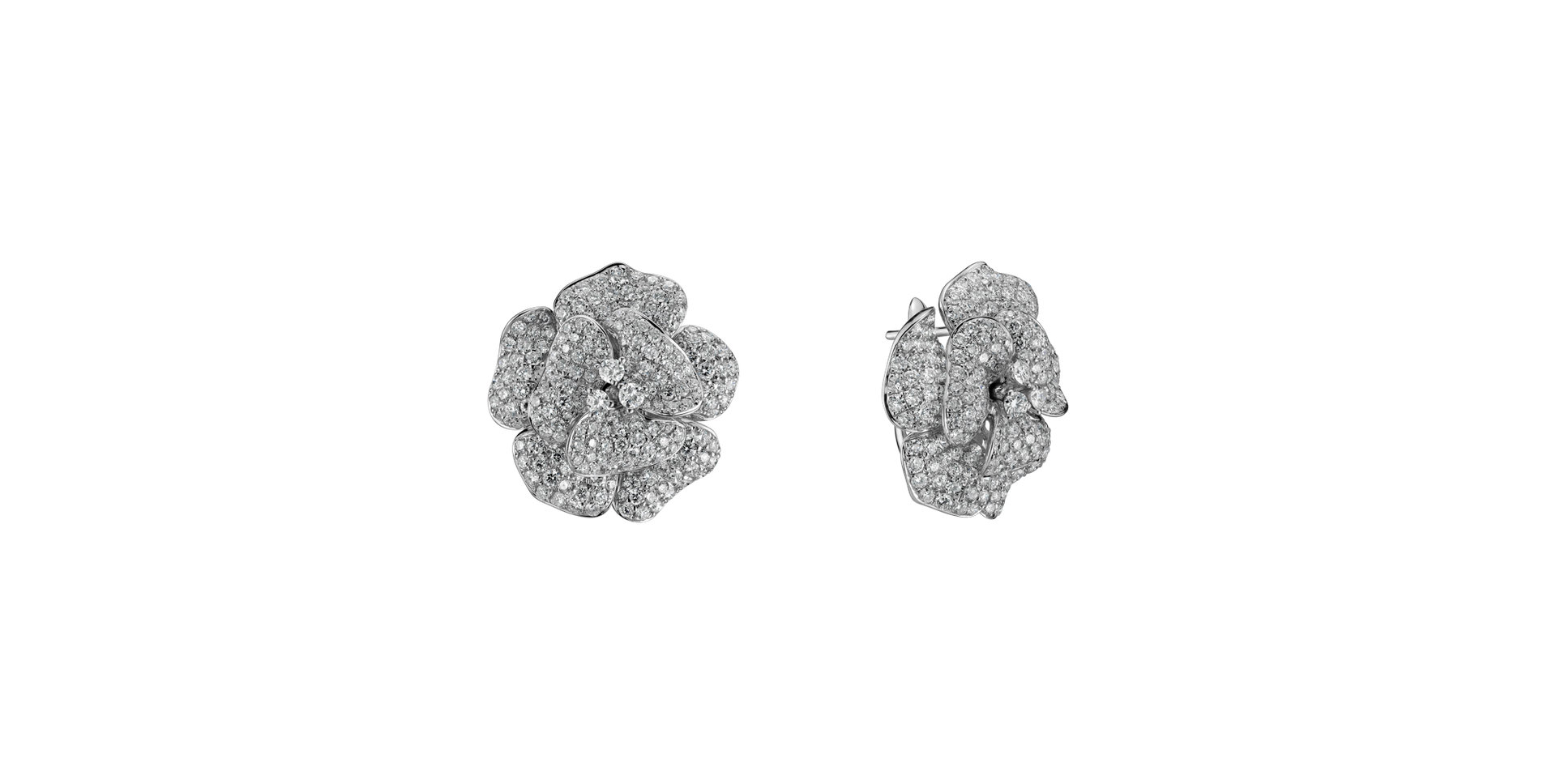 Diamond earrings Aphrodite Flower