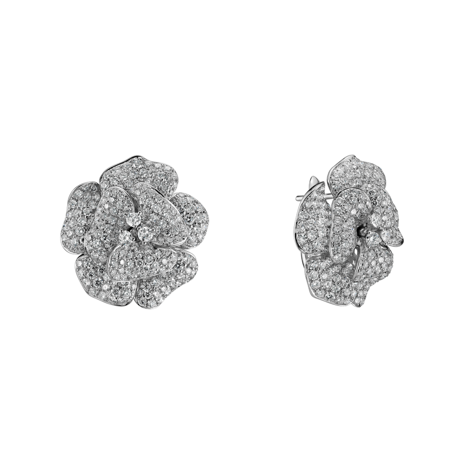 Diamond earrings Aphrodite Flower