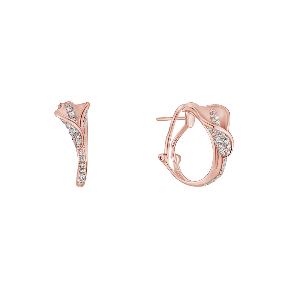 Diamond earrings Sunshine Bloom