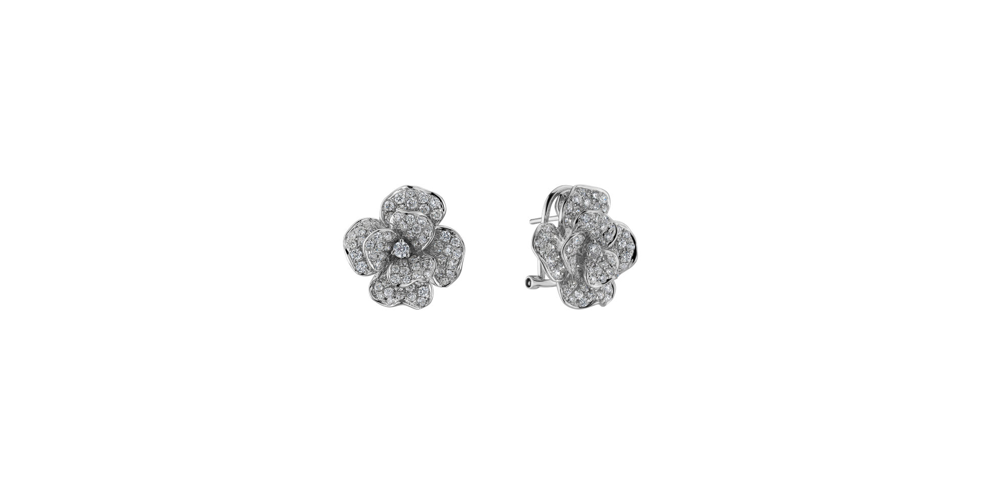 Diamond earrings Versailles Flower