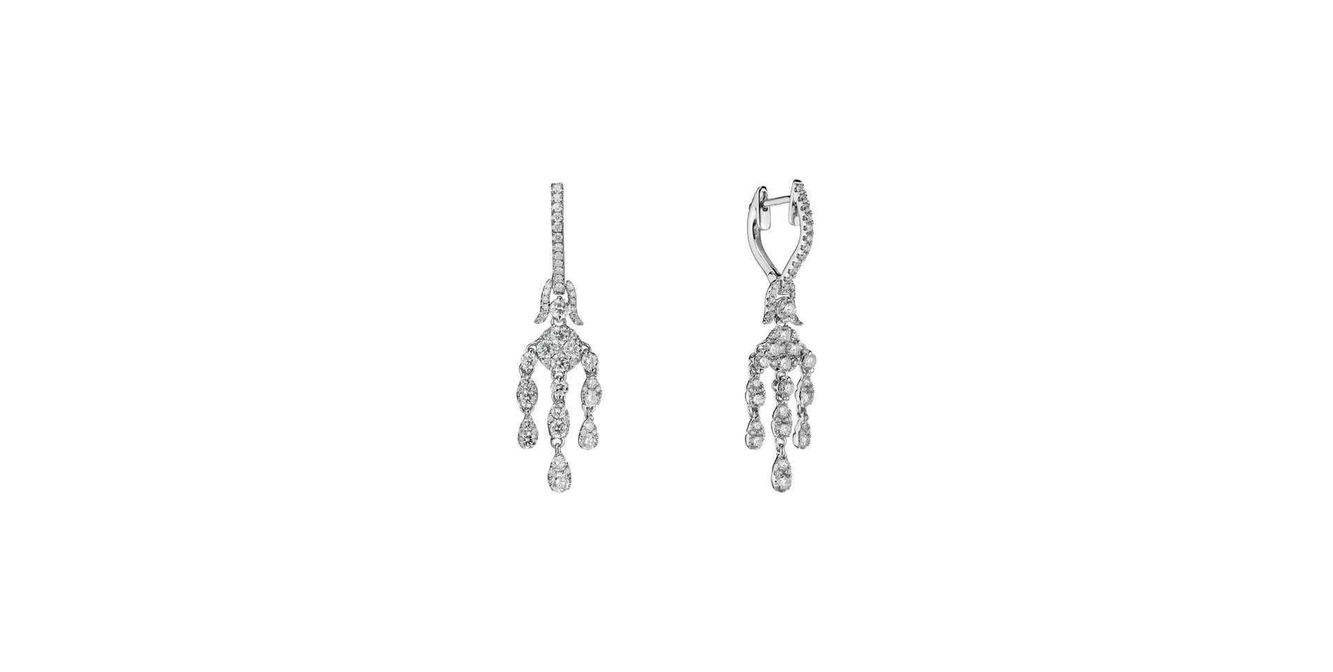 Diamond earrings Aphrodite Waterfall
