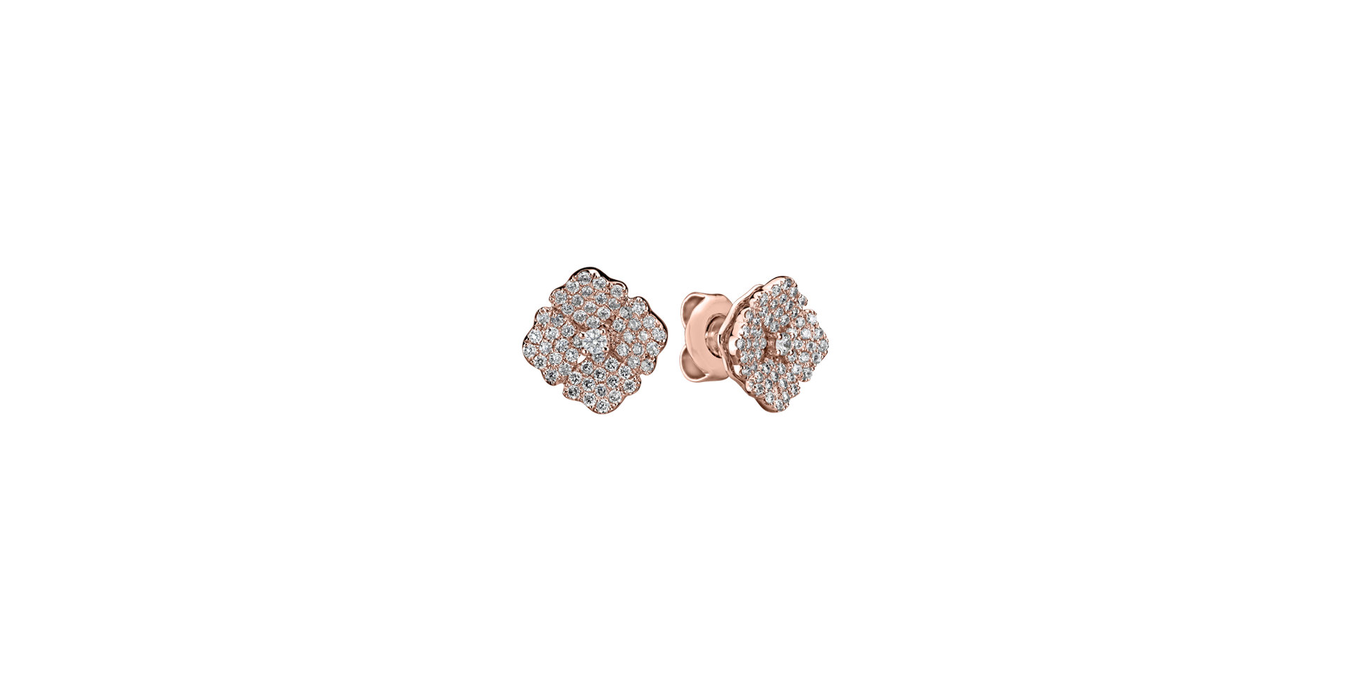 Diamond earrings Moon Flora