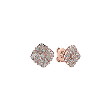 Diamond earrings Moon Flora