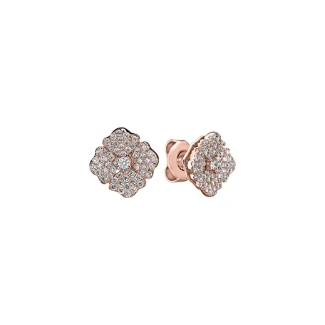 Diamond earrings Moon Flora