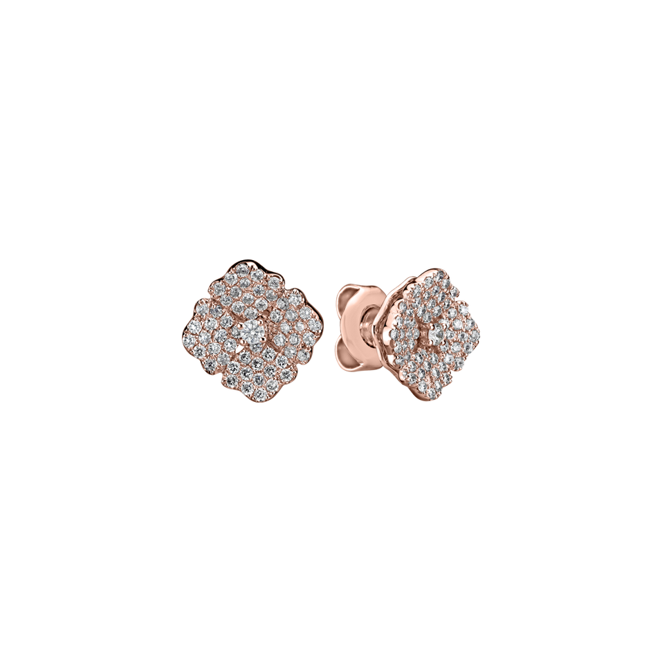 Diamond earrings Moon Flora