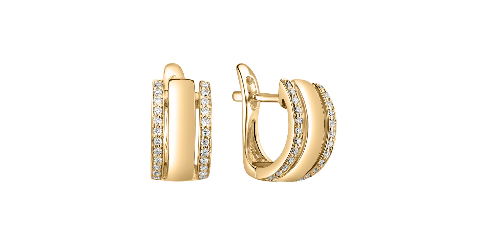 Diamond earrings Amazing Symetry