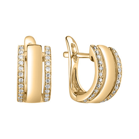 Diamond earrings Amazing Symetry