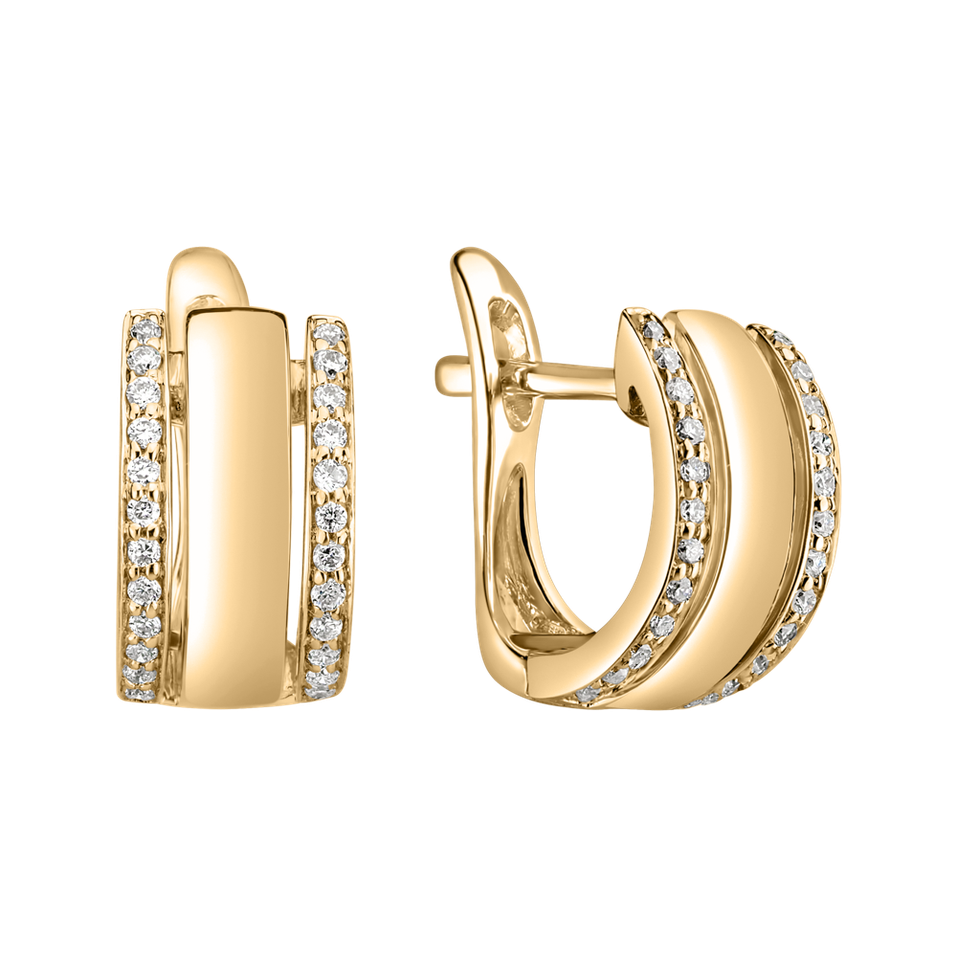 Diamond earrings Amazing Symetry