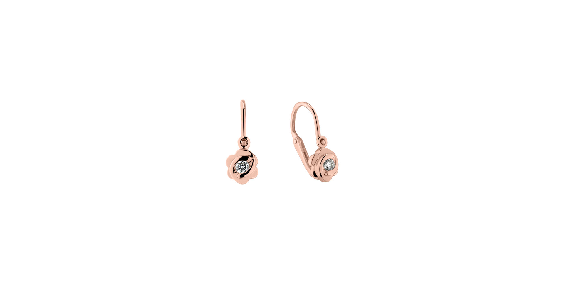 Children's diamond earrings Blummen