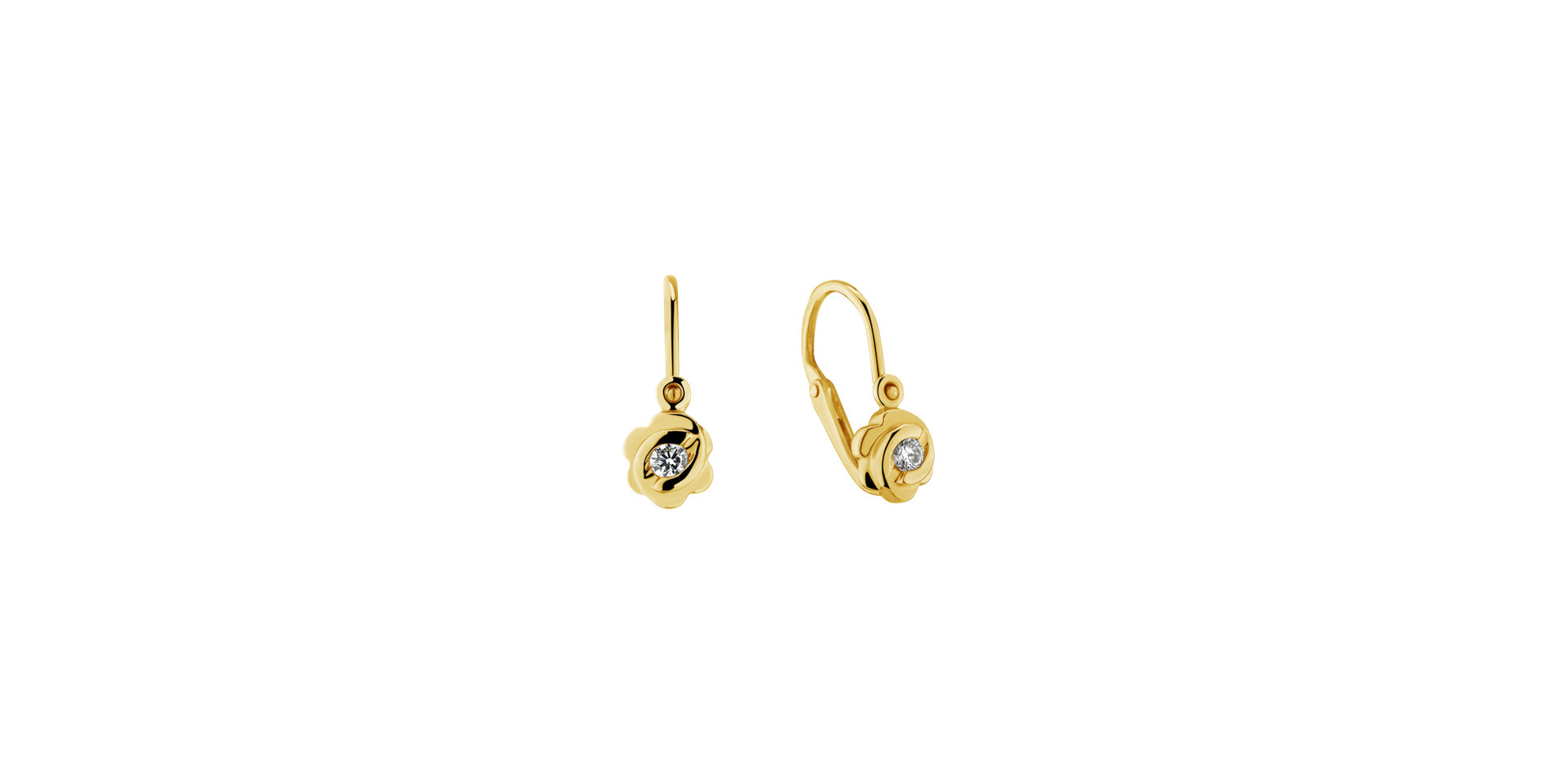 Children's diamond earrings Blummen