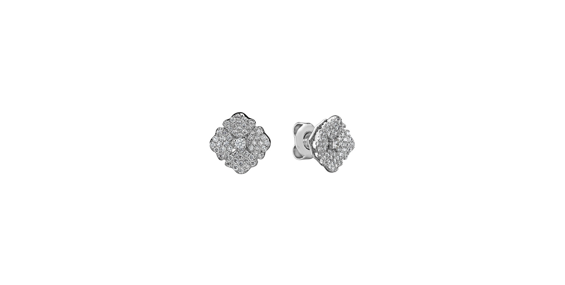 Diamond earrings Moon Flora