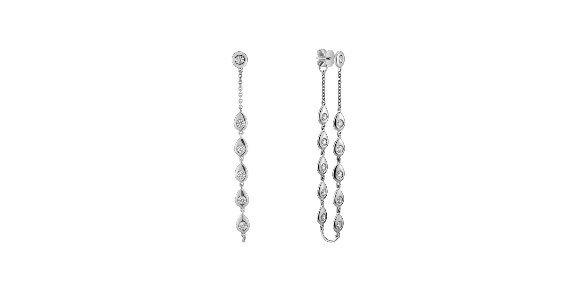 Diamond earrings Shine Waterfall