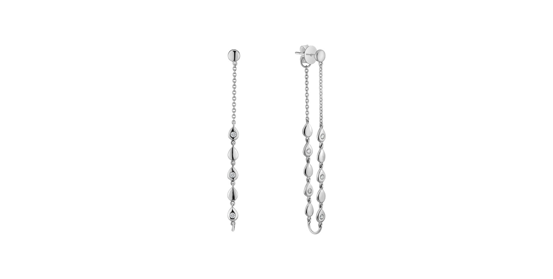 Diamond earrings Shine Waterfall