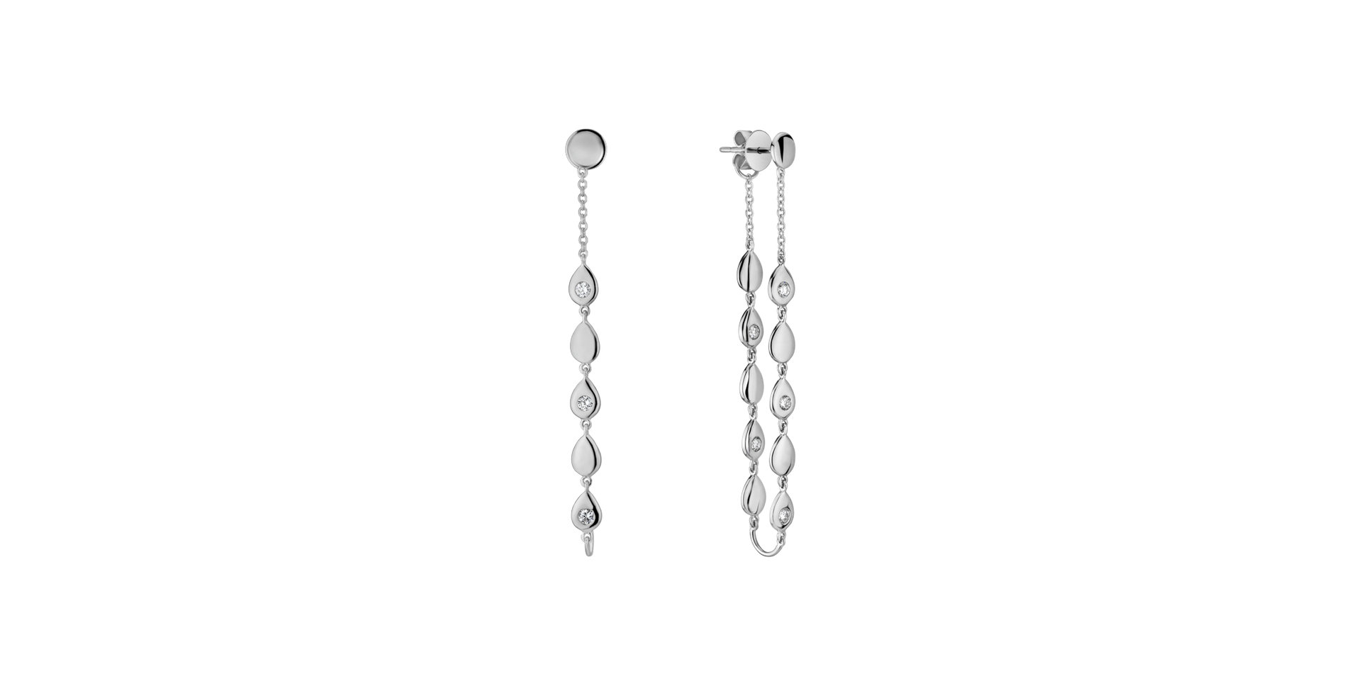 Diamond earrings Shine Waterfall