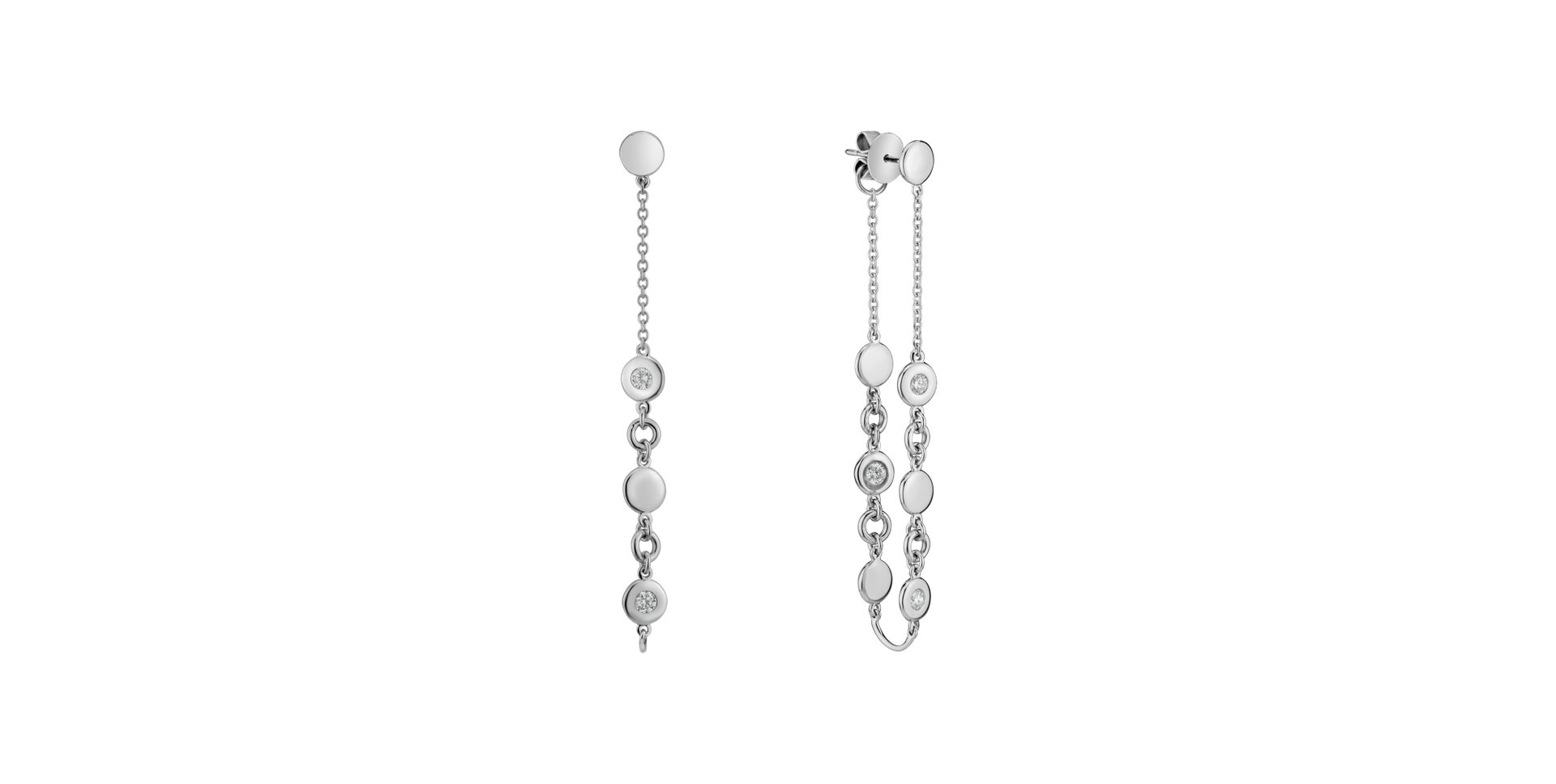 Diamond earrings Endless Waterfall