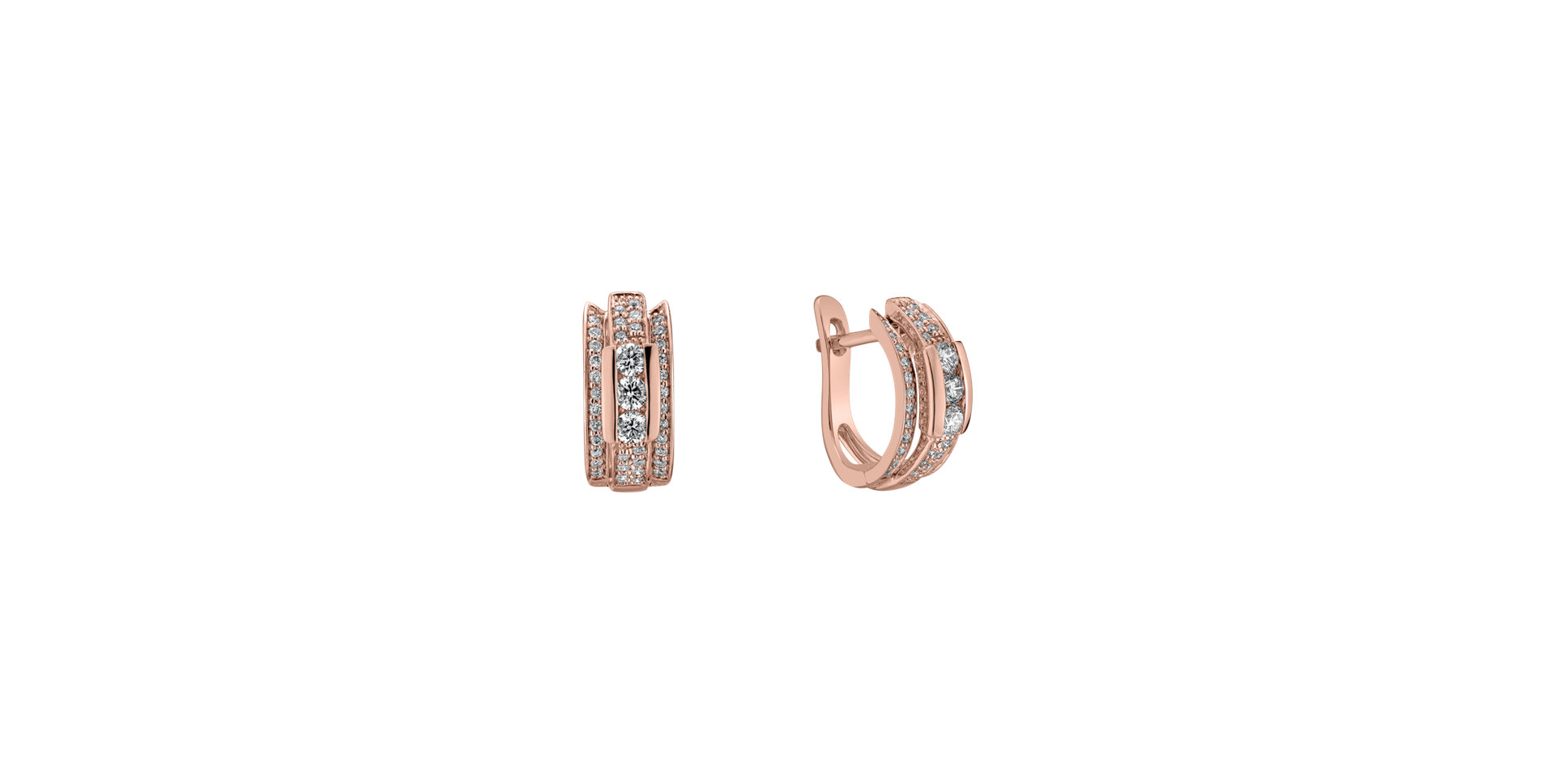 Diamond earrings Amazing Mosaic