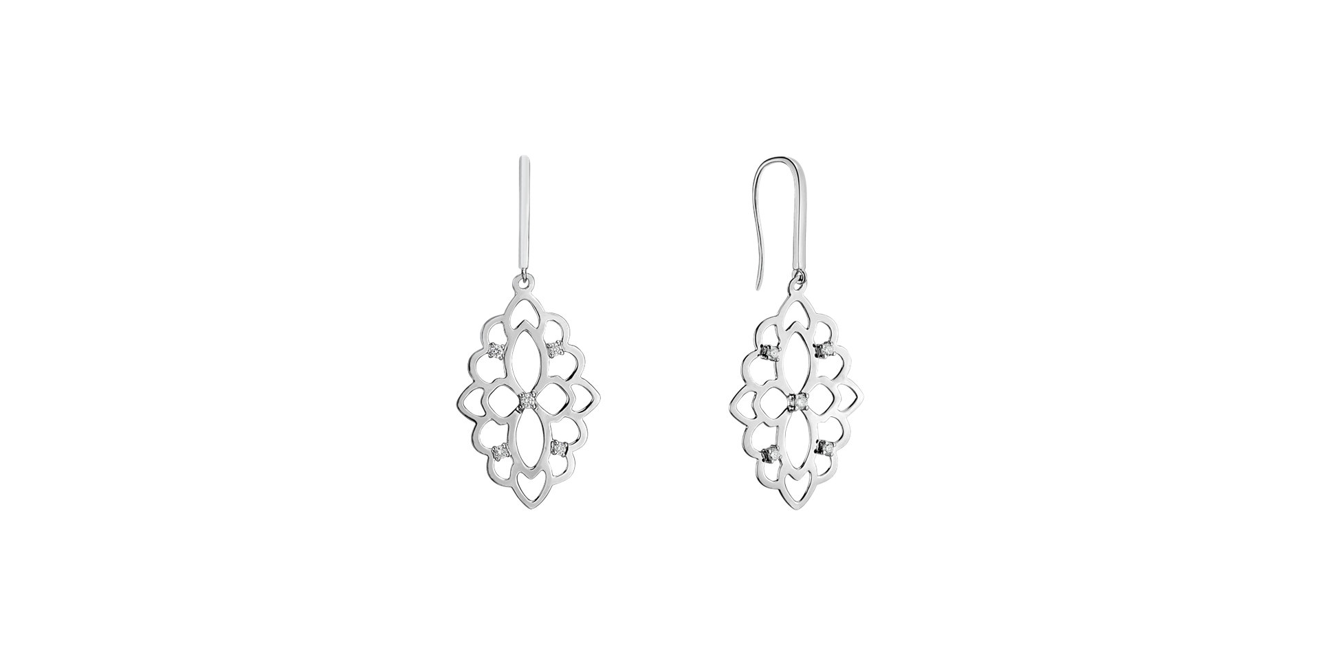 Diamond earrings Folk Heritage