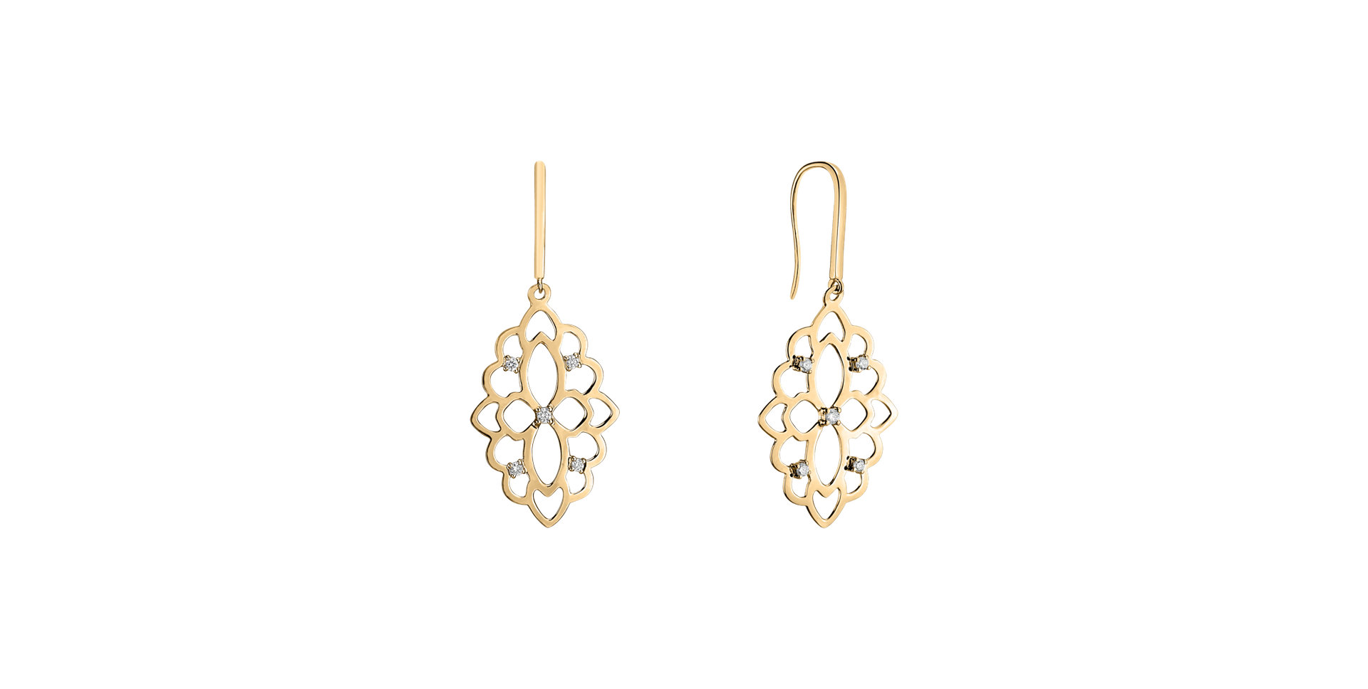 Diamond earrings Folk Heritage