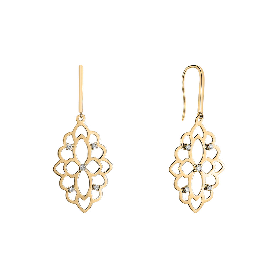 Diamond earrings Folk Heritage