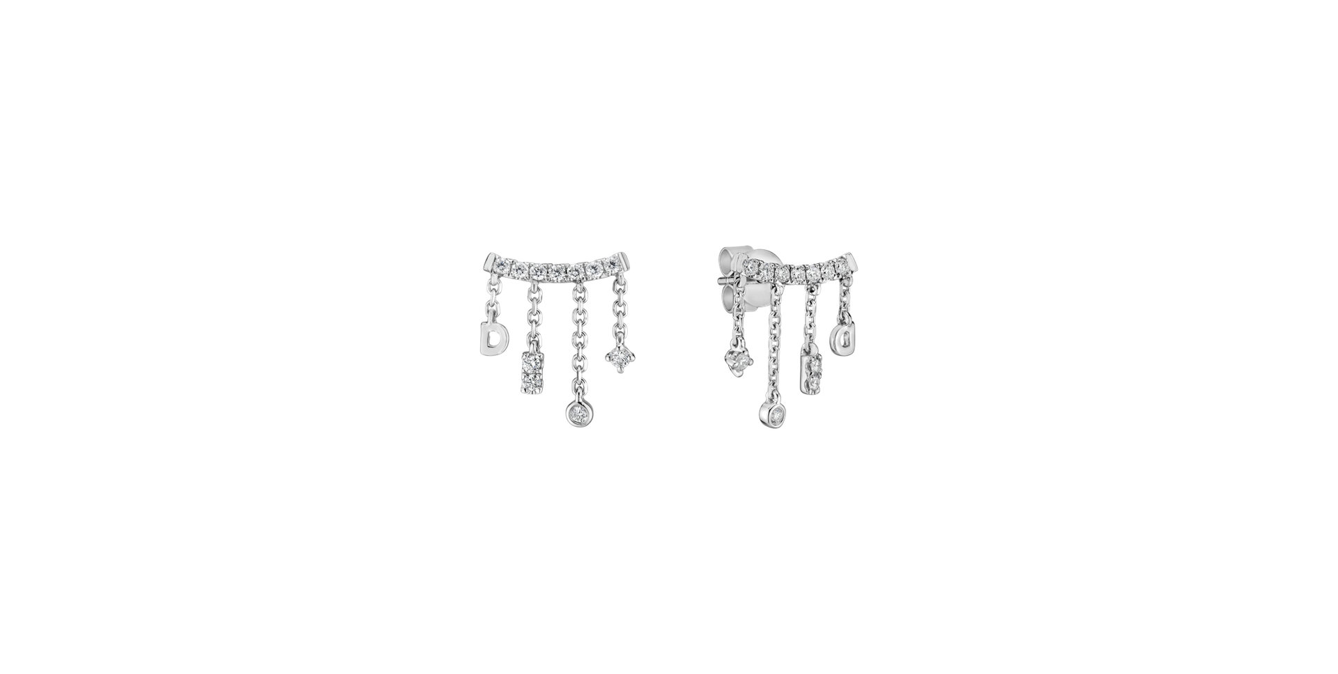 Diamond earrings Crystal Cascade