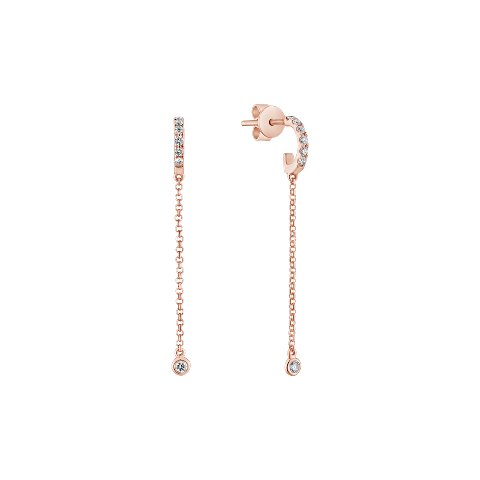 Diamond earrings Radiant Grace