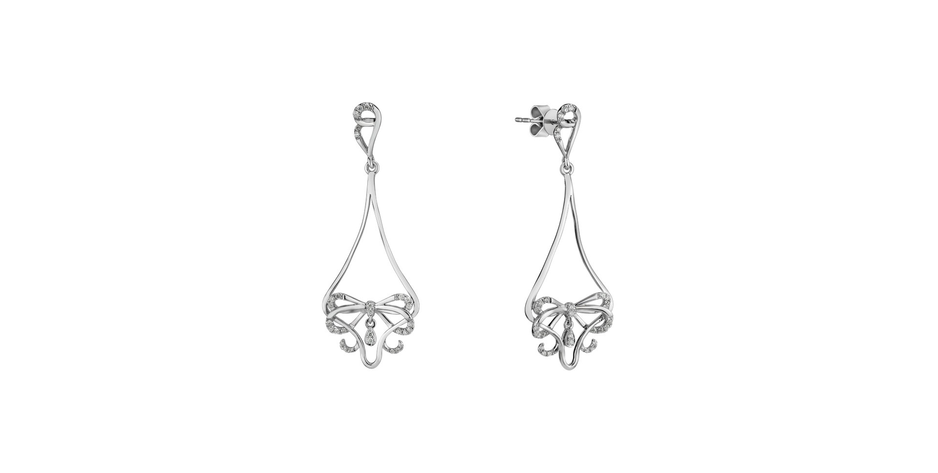 Diamond earrings Butterfly Eden