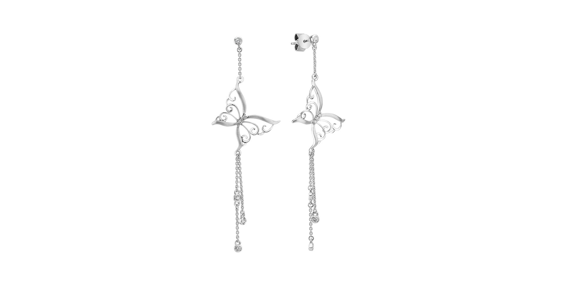 Diamond earrings Butterfly Diamond Flight
