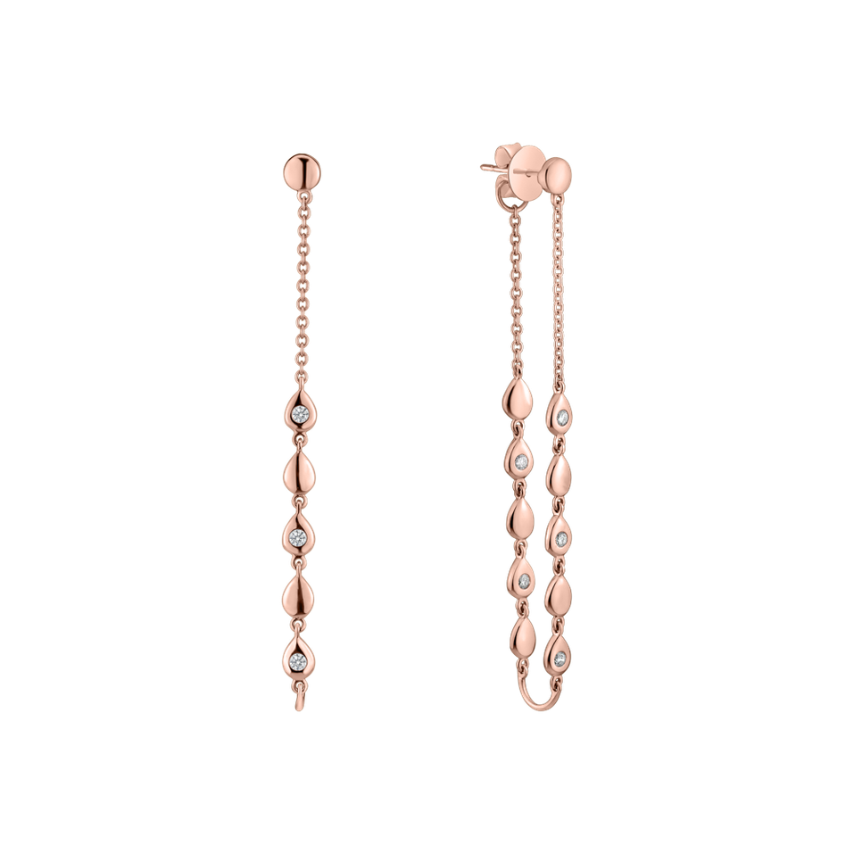 Diamond earrings Shine Waterfall