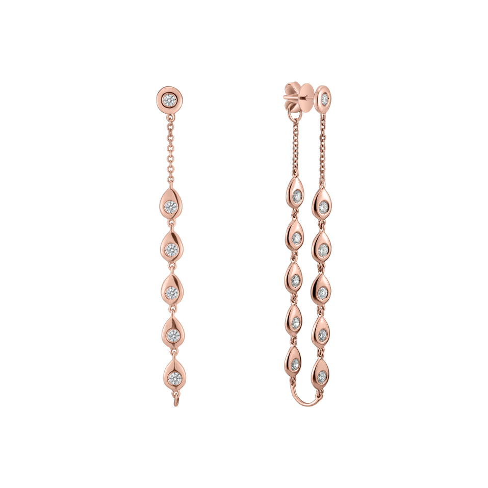 Diamond earrings Shine Waterfall