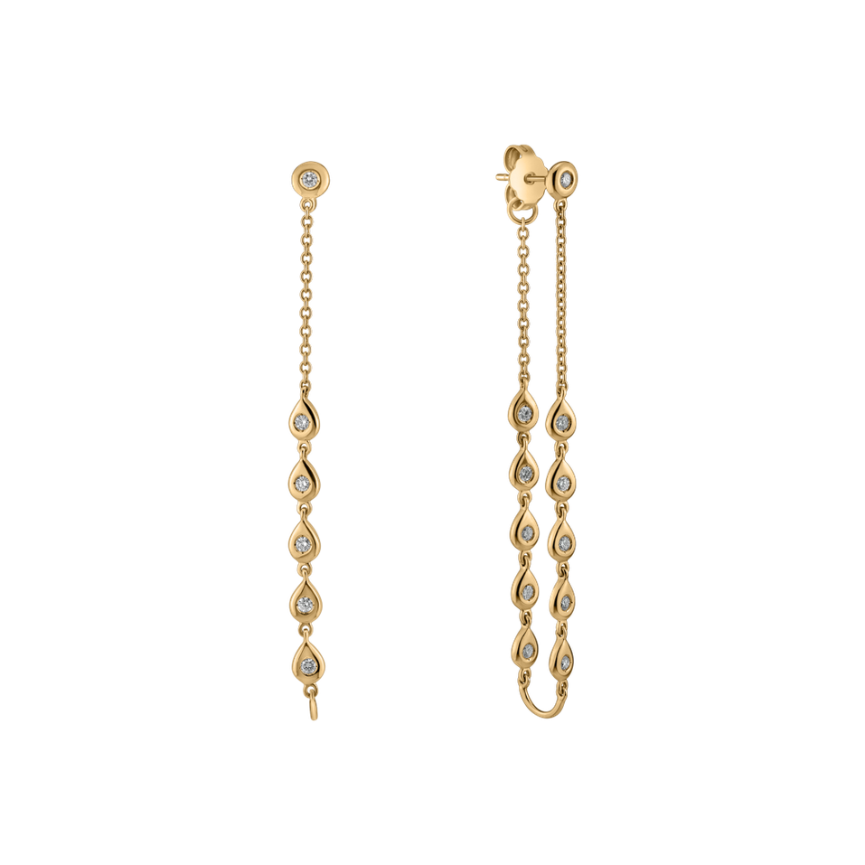 Diamond earrings Shine Waterfall