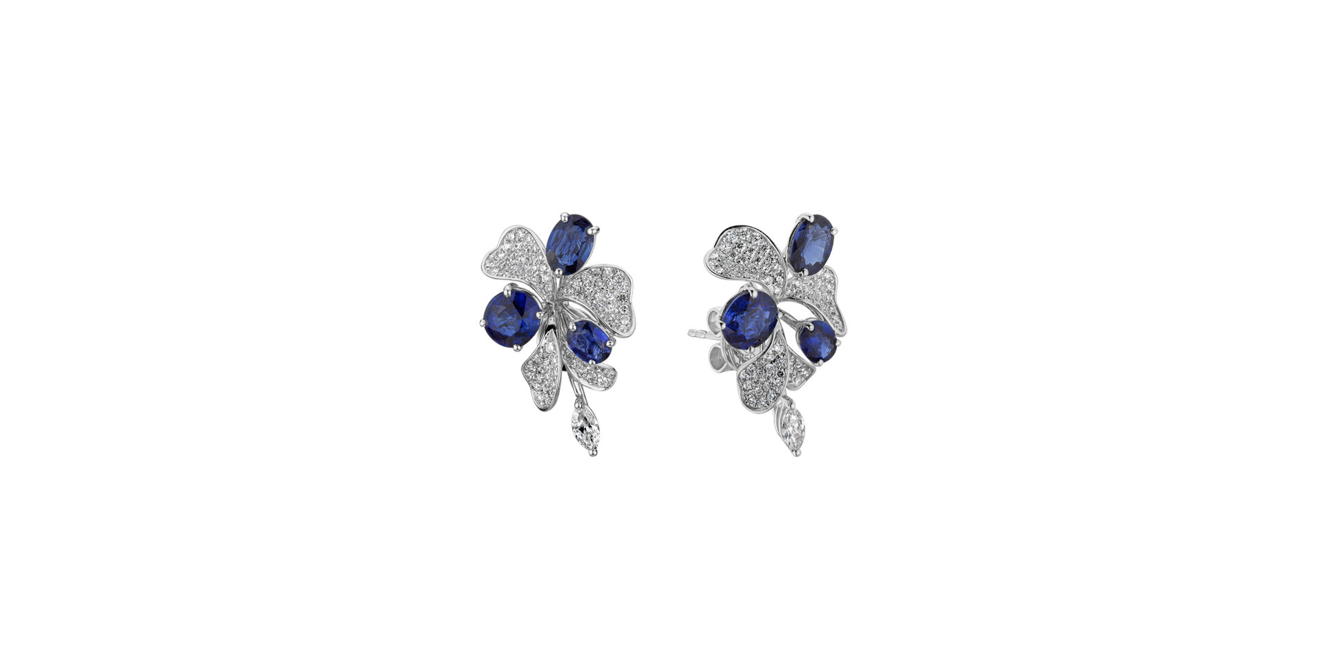 Diamond earrings and Sapphire Czarina Symphony