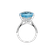 Diamond ring with Topaz Blue Czarina3